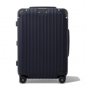 Rimowa Distinct Cabin Leder Carry-On Koffer Navy Blau Sale Deutschland AUQVN-8206