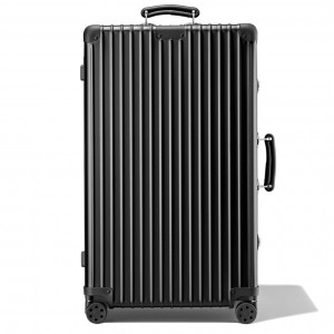 Rimowa Klassische Trunk Large Aluminum Koffer Schwarz Sale Deutschland ESHAN-0143