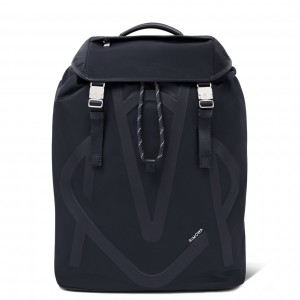 Rimowa Signature Flap in ECONYL® Nylon Rucksack Navy Blau Sale Deutschland GSRYL-7401