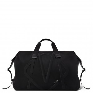 Rimowa Signature in ECONYL® Nylon Duffle Tasche Schwarz Sale Deutschland QIPHJ-3790