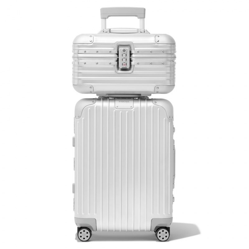 Rimowa Aluminum Travel Vanity Koffertasche Silber Sale Deutschland YVEFA-6394