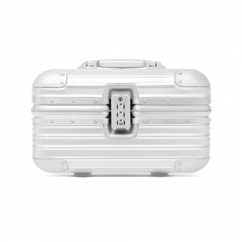 Rimowa Aluminum Travel Vanity Koffertasche Silber Sale Deutschland YVEFA-6394