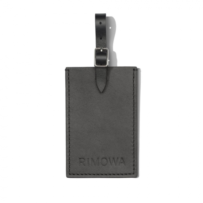 Rimowa Black Personalized Leder Luggage Tags Schwarz Sale Deutschland TIKOL-8925