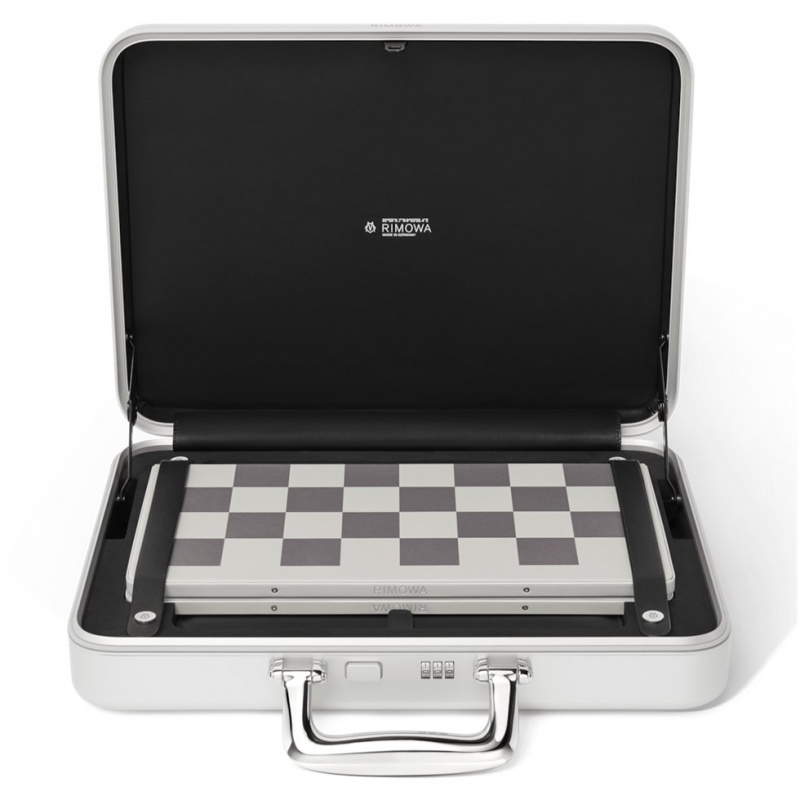 Rimowa Chess Attaché Koffertasche Silber Sale Deutschland XJRPF-4091