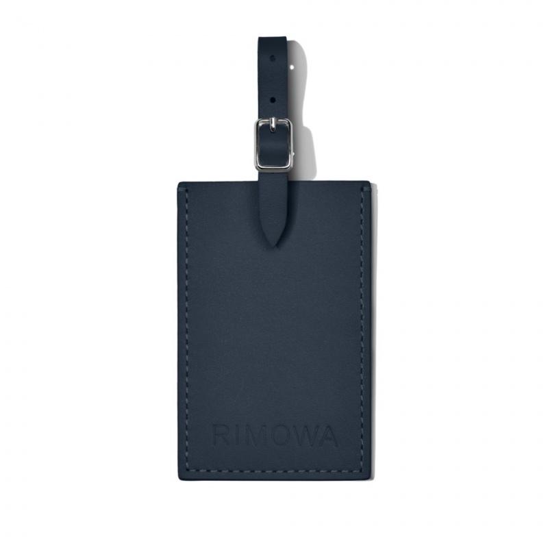 Rimowa Denim Blue Personalized Leder Luggage Tags Blau Sale Deutschland CRUKY-8390