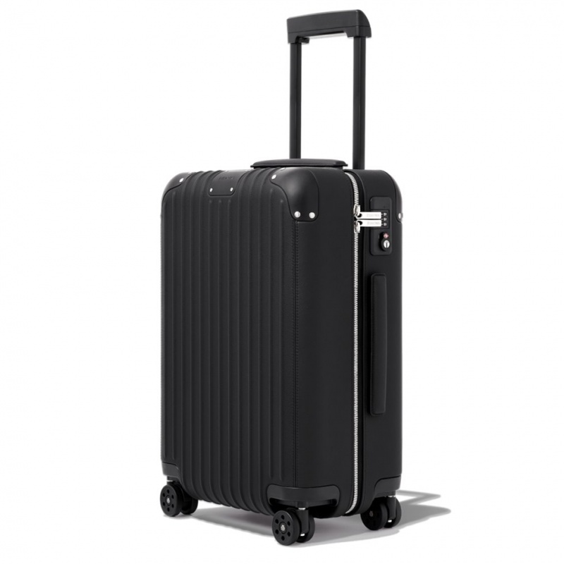 Rimowa Distinct Cabin Leder Carry-On Koffer Schwarz Sale Deutschland PFZXI-8547