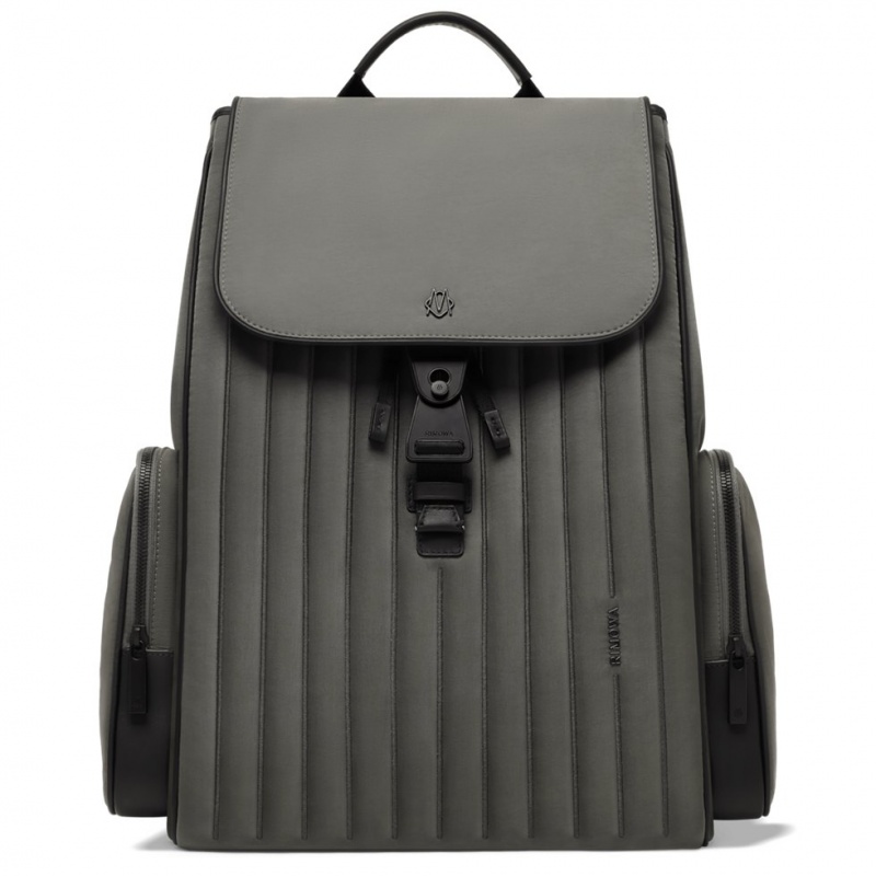 Rimowa Flap Large in Nylon and Leder Rucksack Grau Sale Deutschland KTWSD-0615