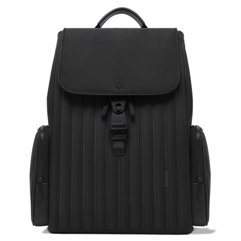 Rimowa Flap Large in Nylon and Leder Rucksack Schwarz Sale Deutschland YAWCV-5908