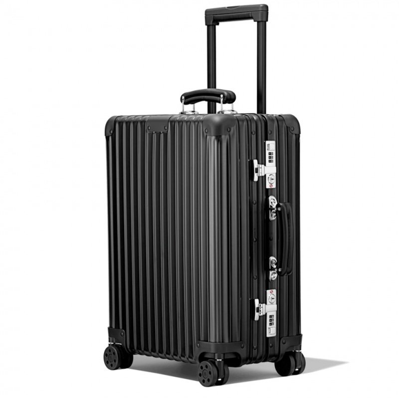 Rimowa Klassische Cabin Aluminum Carry-On Koffer Schwarz Sale Deutschland HNMKG-4703