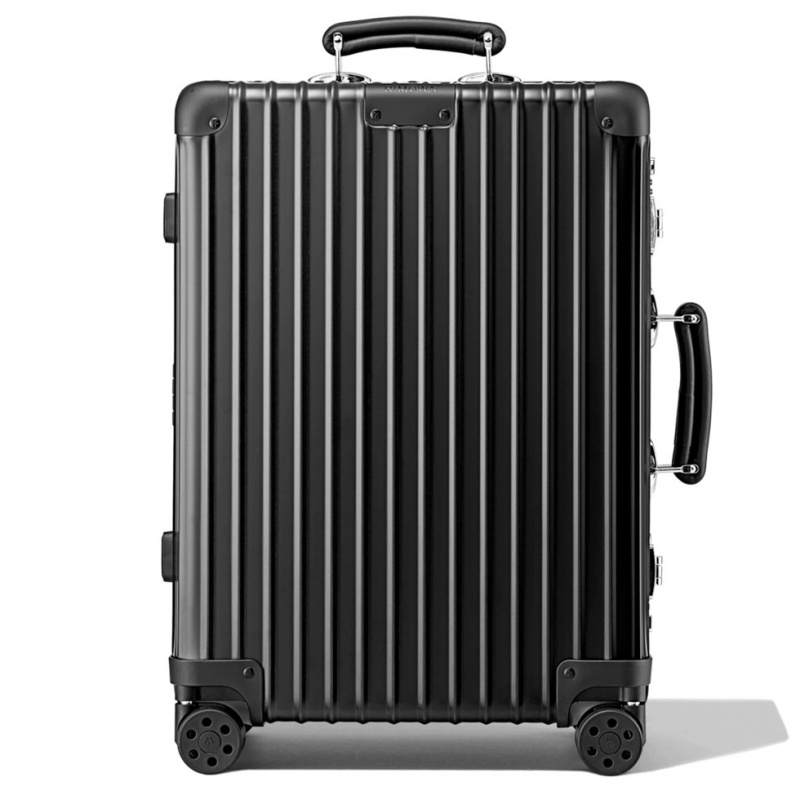 Rimowa Klassische Cabin Aluminum Carry-On Koffer Schwarz Sale Deutschland HNMKG-4703