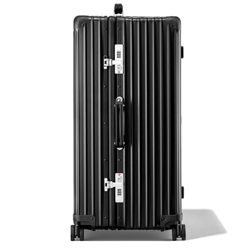 Rimowa Klassische Trunk Large Aluminum Koffer Schwarz Sale Deutschland ESHAN-0143