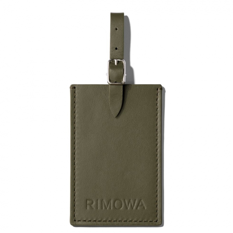 Rimowa Lagoon Personalized Leder Luggage Tags Grün Sale Deutschland UWFPA-2847