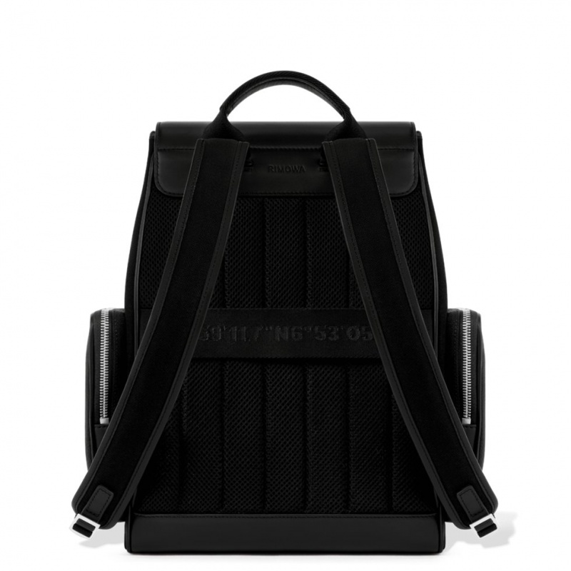 Rimowa Never Still Small Flap in Leder & Canvas Rucksack Schwarz Sale Deutschland KBGPX-9412