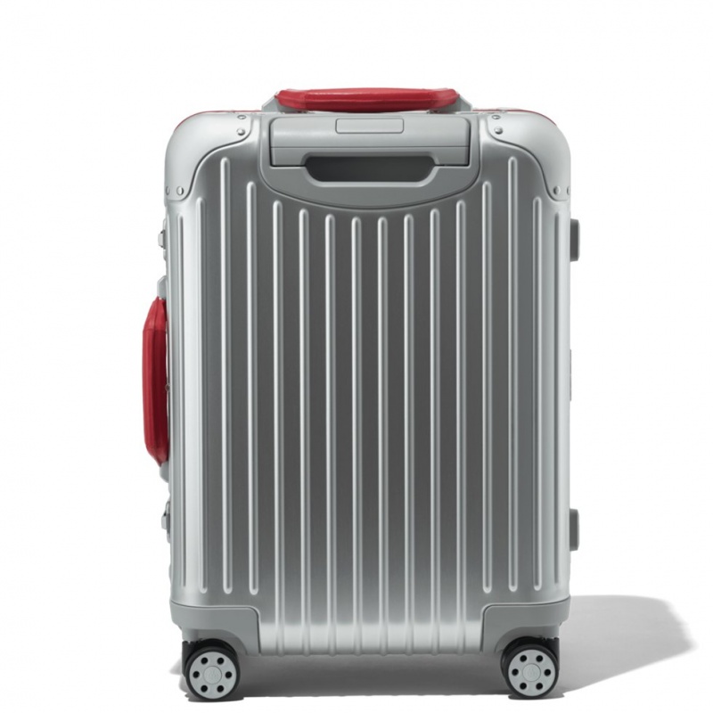 Rimowa Original Cabin Twist in Silver & Red Koffer Rot Sale Deutschland ZUBFN-6034