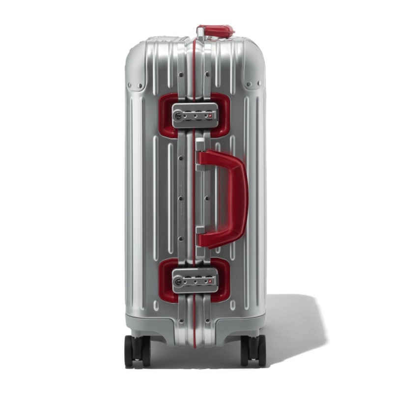 Rimowa Original Cabin Twist in Silver & Red Koffer Rot Sale Deutschland ZUBFN-6034