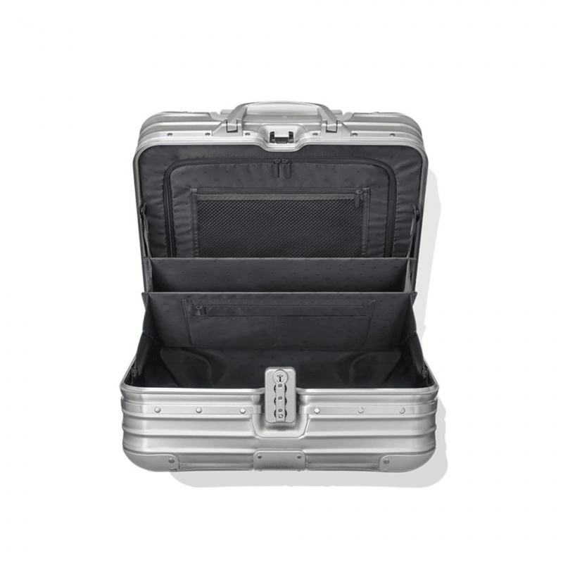 Rimowa Original Compact Convertible Wheeled Briefcase in Aluminium Koffer Silber Sale Deutschland JMAYC-2397