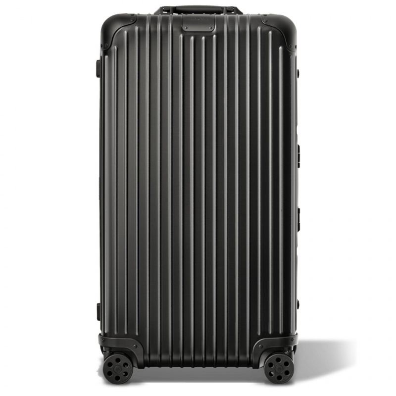 Rimowa Original Trunk Plus Large Aluminium Koffer Schwarz Sale Deutschland WEUMO-0294