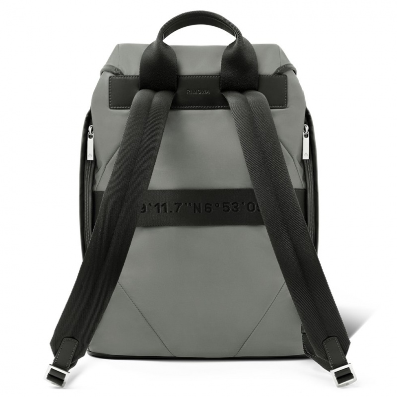 Rimowa Signature Flap in ECONYL® Nylon Rucksack Grau Sale Deutschland BXVAD-3078