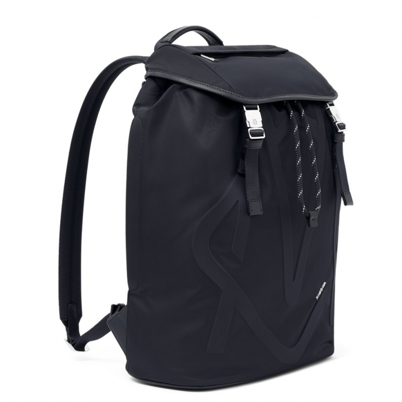 Rimowa Signature Flap in ECONYL® Nylon Rucksack Navy Blau Sale Deutschland GSRYL-7401