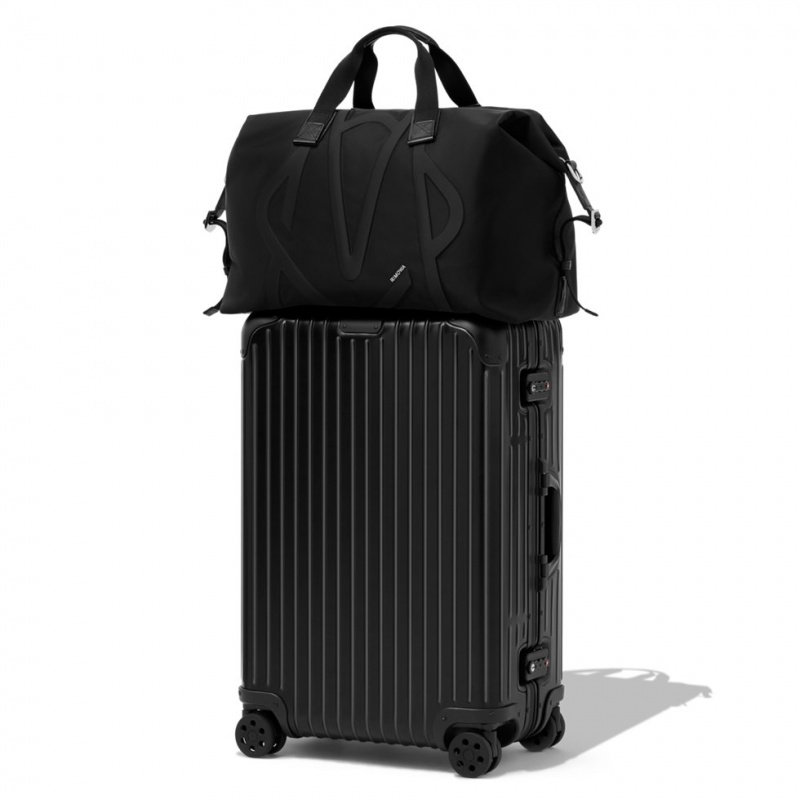 Rimowa Signature in ECONYL® Nylon Duffle Tasche Schwarz Sale Deutschland QIPHJ-3790