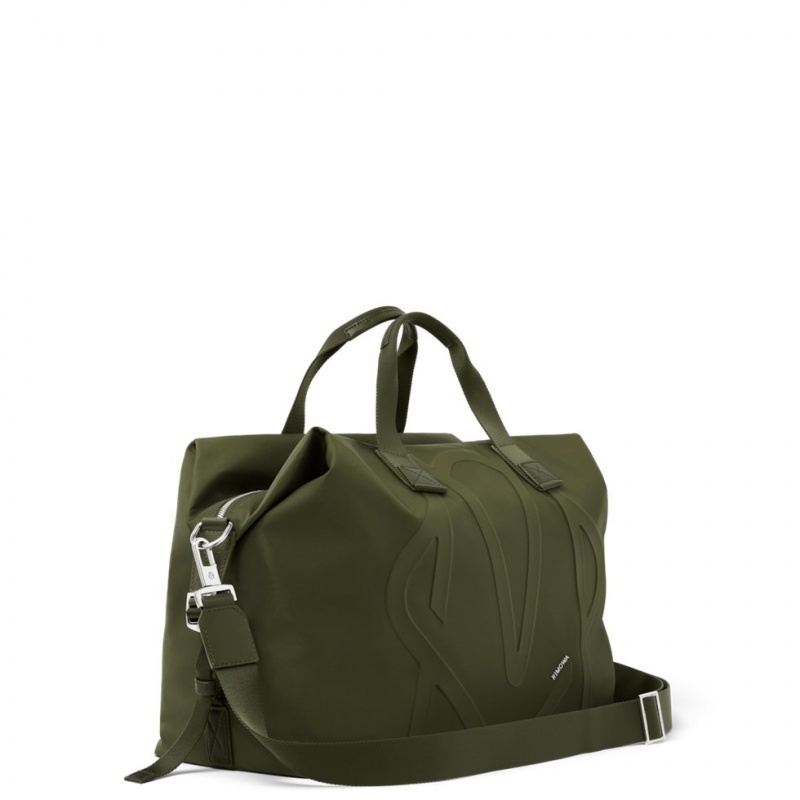 Rimowa Signature in ECONYL® Nylon Duffle Tasche Khaki Grün Sale Deutschland RHAUY-2587