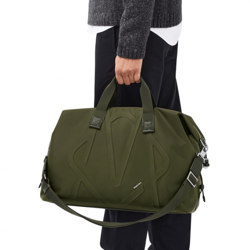 Rimowa Signature in ECONYL® Nylon Duffle Tasche Khaki Grün Sale Deutschland RHAUY-2587