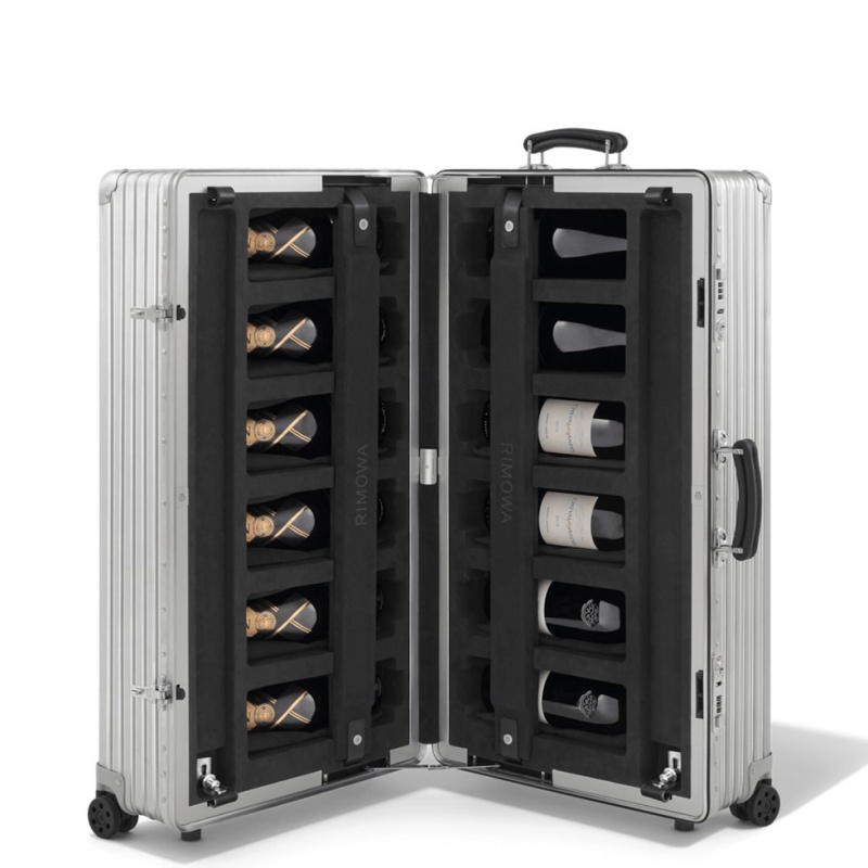 Rimowa Twelve Bottle Carrier Case in Silver Koffer Silber Sale Deutschland FLZVO-0562