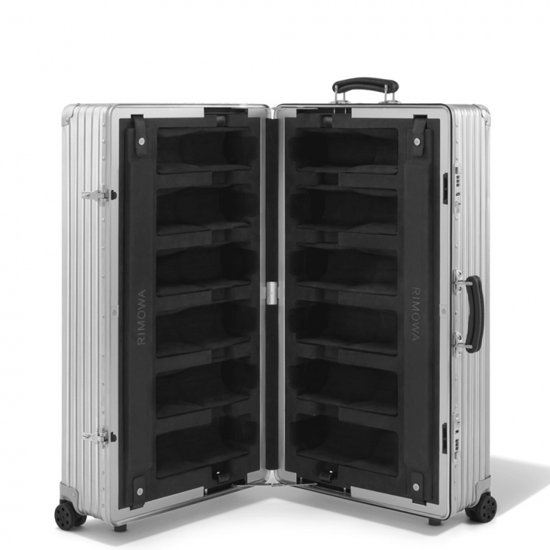 Rimowa Twelve Bottle Carrier Case in Silver Koffer Silber Sale Deutschland FLZVO-0562