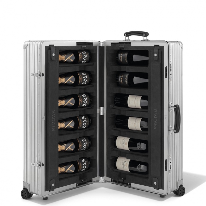 Rimowa Twelve Bottle Carrier Case in Silver Koffer Silber Sale Deutschland FLZVO-0562