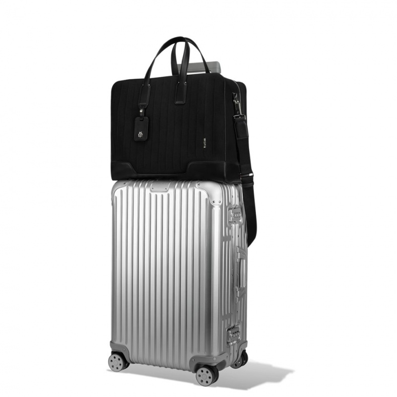 Rimowa Weekender Bag in Canvas & Leder Duffle Tasche Schwarz Sale Deutschland REHWV-0492