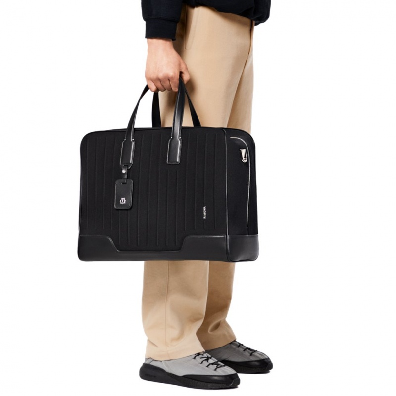 Rimowa Weekender Bag in Canvas & Leder Duffle Tasche Schwarz Sale Deutschland REHWV-0492